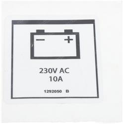 Picture of Decal, Label, Pwr to Charger