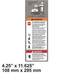Picture of Warning/ Capacity Label