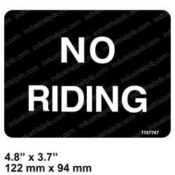 Picture of Decal - No Riding