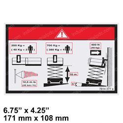 Picture of Decal - Floor Height Load