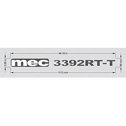 Picture of Decal - 3392 Rt Toeboard Gray