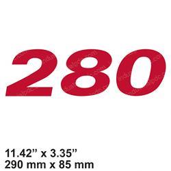 Picture of Decal - Cosmetic Model 280