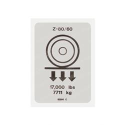 28-107758 DECAL LABEL WHEEL LOAD Z80