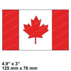 005910965381 DECAL - FLAG CANADIAN