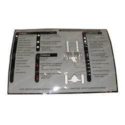 Picture of Decal - Lubricate Chart