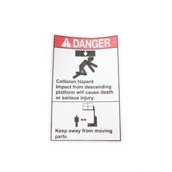 Picture of Decal Danger Collision Hazard