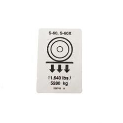 Picture of Decal-Label-Wheel Load S60/60x