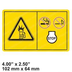 Picture of Decal Danger Explosionburn
