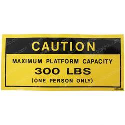 Picture of Decal - Max Load 300lbs