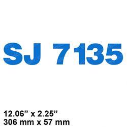 Picture of Decal - Model Sj7135 Blue