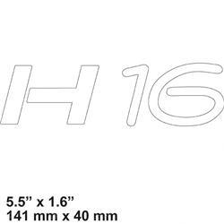Picture of Decal - Model H16