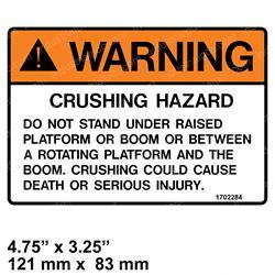 Picture of Decal - Crush Hazard