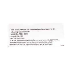 Picture of Decal - Vl Onoff Slab Ansi06