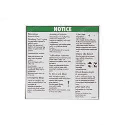 Picture of Decal - Notice Oper Instruction