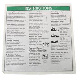 Picture of Decal Instr Oper Insts60hc