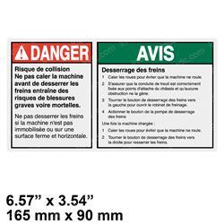 Picture of Decal - Danger Brake Rel Safet
