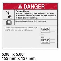 Picture of Decal - Danger Do Not Alter