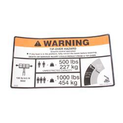 Picture of Decal-Warning Dual Cap. Dom.