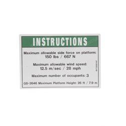 Picture of Decal - Side Force/Wind Speed