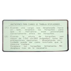 Picture of Plate - Caution