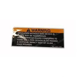Picture of Label-Warning