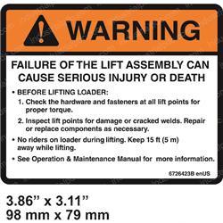 Picture of Decal- Warning
