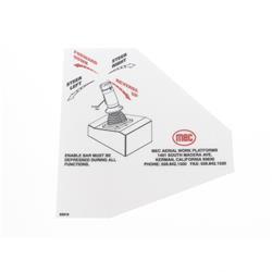 Picture of Decal - Upper Control Ibz