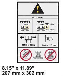 Picture of Decal - Cap 680kg Single Ext