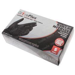 Powder-Free Nitrile Gloves Black, Box of 100 - Small SY1223112