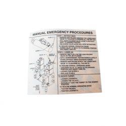 Picture of Decal - Emergency Proc 28evm