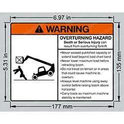 Picture of Decal - Overturn Hazard