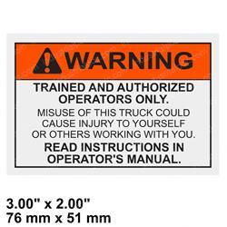 Picture of Decal - Warning