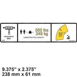 Picture of Decal-550lbs Max Capacity