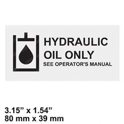 Picture of Decal Hydraulic Oil W/Symbol