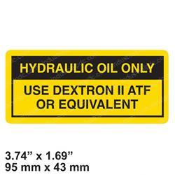 Picture of Decal Dexron Ii Atf Only