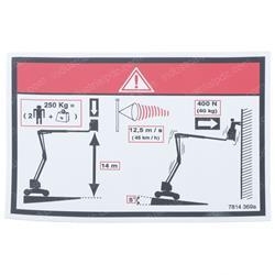 Picture of Decal - Floor Height Load Label
