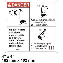Picture of Decal - Danger Tilt Alarm
