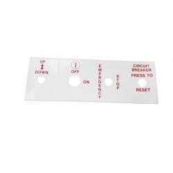 Picture of Decal - Lower Control Box Dyna