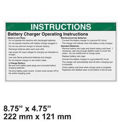 Picture of Decal - Charger Instructions