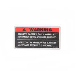 Picture of Decal - Battery Safety