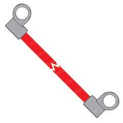 Picture of Leadhead - 1/0 Red 10 Ft Offset
