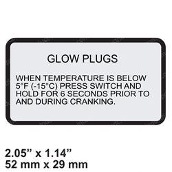 Picture of Decal Glow Plug Time