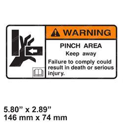 Picture of Decal - Warning Pinch Area
