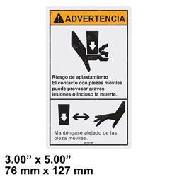 Picture of Decal - Warn Crush Hazard Hand