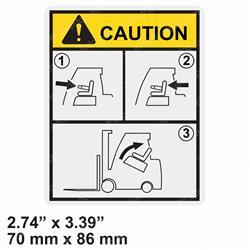 Picture of Decal - Caution Cabin Safety