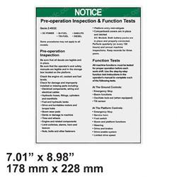 Picture of Decal - Notice Pre-Oper. Z45mp