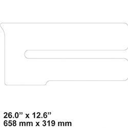 Picture of Decal - Top of Cab White