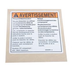 Picture of Decal Warning Weldline to Plat