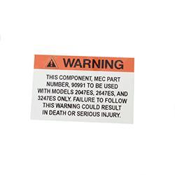 Picture of Decal - Warning