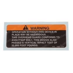 Picture of Decal - Warning